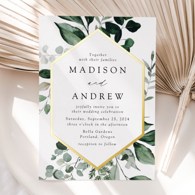 Abundant Greenery Gold Frame Wedding (Creator Uploaded)