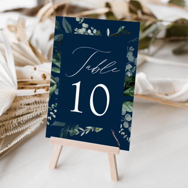 Abundant Greenery Wedding Table Number (Creator Uploaded)