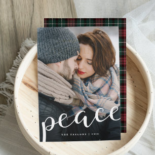 Abundant Peace   Vertical Holiday Photo Card