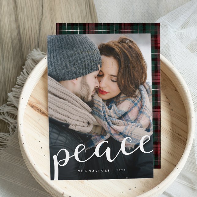 Abundant Peace | Vertical Holiday Photo Card (Creator Uploaded)
