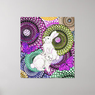 Abundant Rabbits Canvas Print