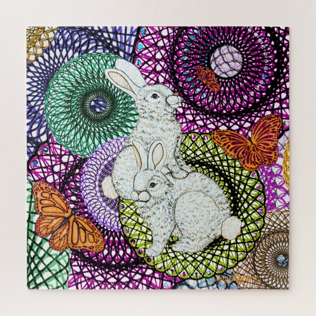 Abundant Rabbits Jigsaw Puzzle (Vertical)