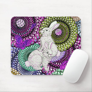 Abundant Rabbits Mouse Pad