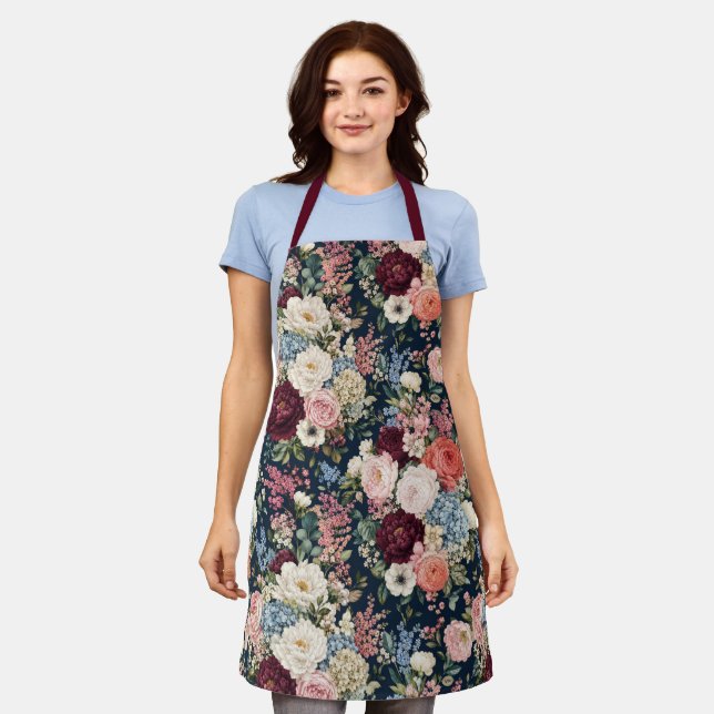 Abundant Upscale Flower Market Bouquet Apron (Worn)
