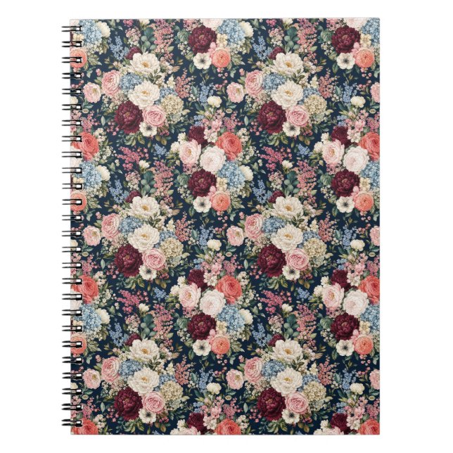 Abundant Upscale Flower Market Bouquet Notebook (Front)