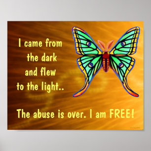Abuse Survivors Butterfly Poster
