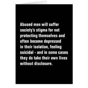 Abused Men Will Suffer Society’s Stigma …