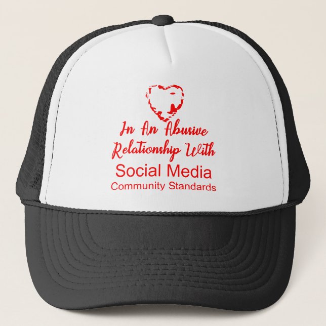 Abusive Social Media Community Standards  # Trucker Hat (Front)
