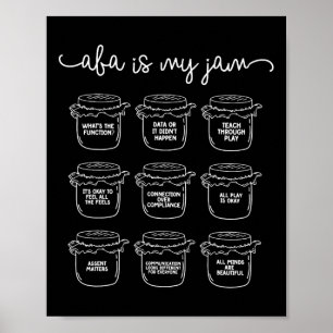 Aby Is My Jam Autism Awareness Behaviour Analyst  Poster