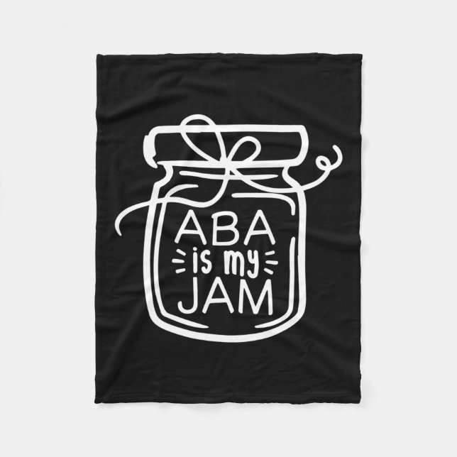 Aby Is My Jam Autism Awareness  Fleece Blanket (Front)