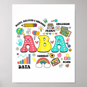 Aby Therapist Behaviour Analyst Autism Therapy Rbt Poster