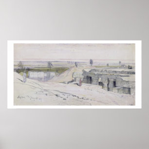 Abydus, 1pm, 12th January 1867 (ink and watercolou Poster