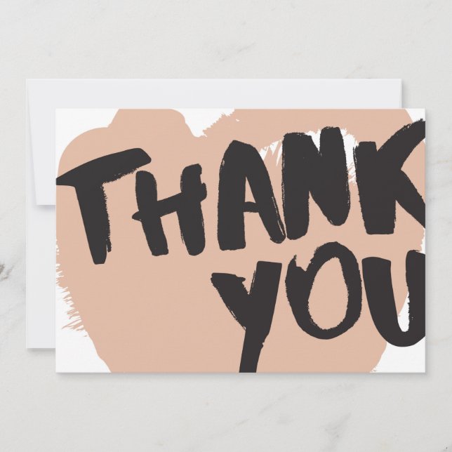 Abys Brush Lettering | Thank You Card (Front)