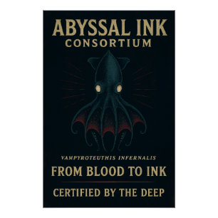 Abyssal Ink Consortium – From Blood to Ink Poster