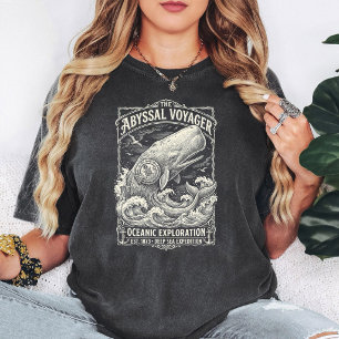 Abyssal Voyager Whale Oceanic Exploration T-Shirt