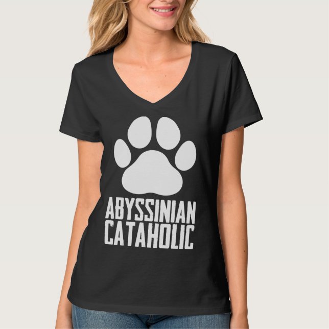 Abyssinian  Abyssinian cat  Abyssinian mom  8 T-Shirt (Front)