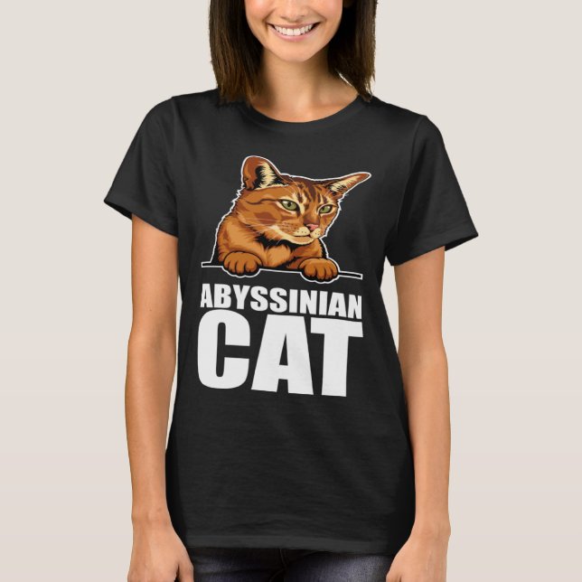 Abyssinian  Abyssinian cat  Abyssinian mum  7 T-Shirt (Front)