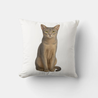 Abyssinian Blue Cat Pillow