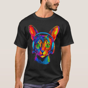 Abyssinian Cat DJ Festival T-Shirt