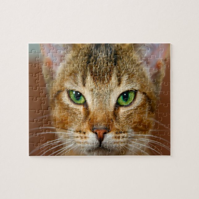 Abyssinian Cat. Jigsaw Puzzle (Horizontal)