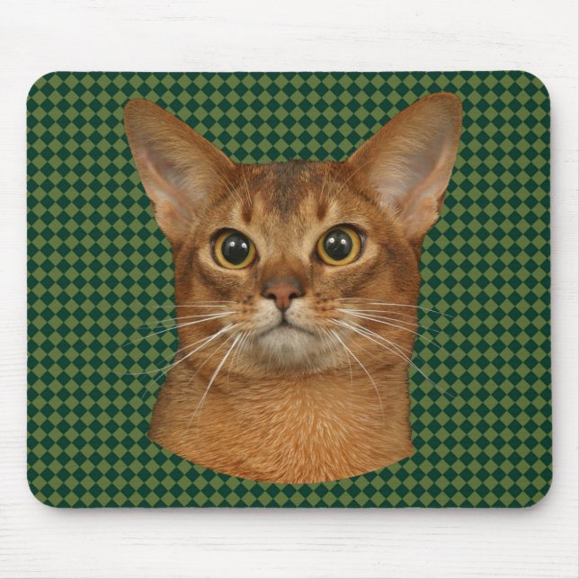 abyssinian cat mouse pad (Front)