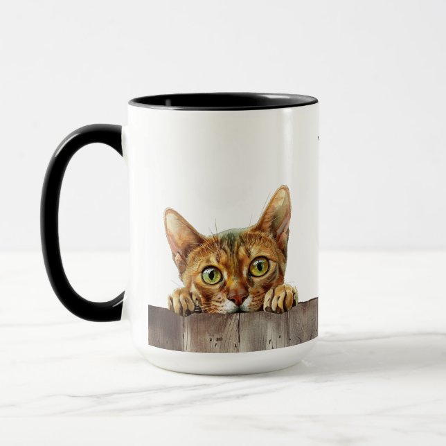Abyssinian Cat Mug (Left)