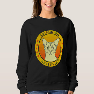 Abyssinian Cat Portrait Sweatshirt