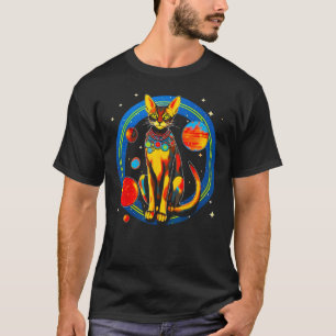 Abyssinian Cat Universe Science T-Shirt