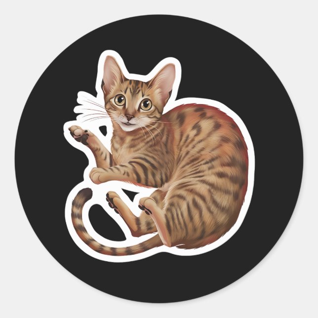 Abyssinian Classic Round Sticker (Front)