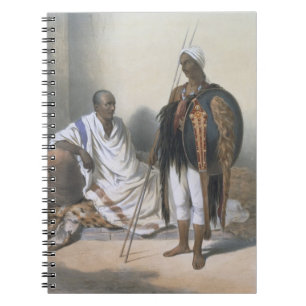 Abyssinian Priest and Warrior, illustration from ' Spiral Notebook