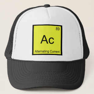 Ac - Alternating Current Chemistry Element Symbol Trucker Hat