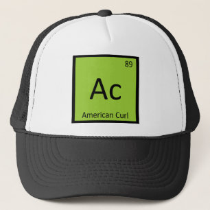 Ac - American Curl Chemistry Periodic Table Trucker Hat