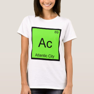 Ac - Atlantic City Chemistry Element Symbol Tee
