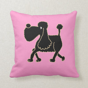 AC- Awesome Black Poodle Pillow