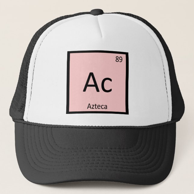 Ac - Azteca Spanish Horse Chemistry Element Trucker Hat (Front)