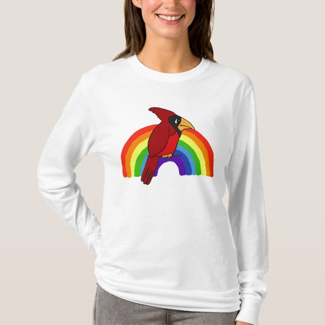 AC- Cardinal and rainbow Shirt (Front)