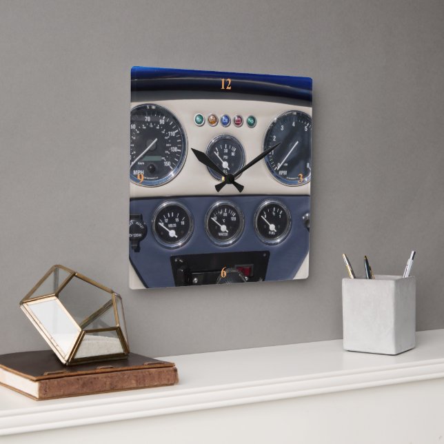 AC Cobra Square Wall Clock (Office)