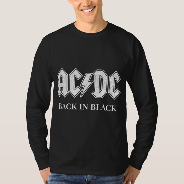 AC DC Back in Black T-Shirt (Front)