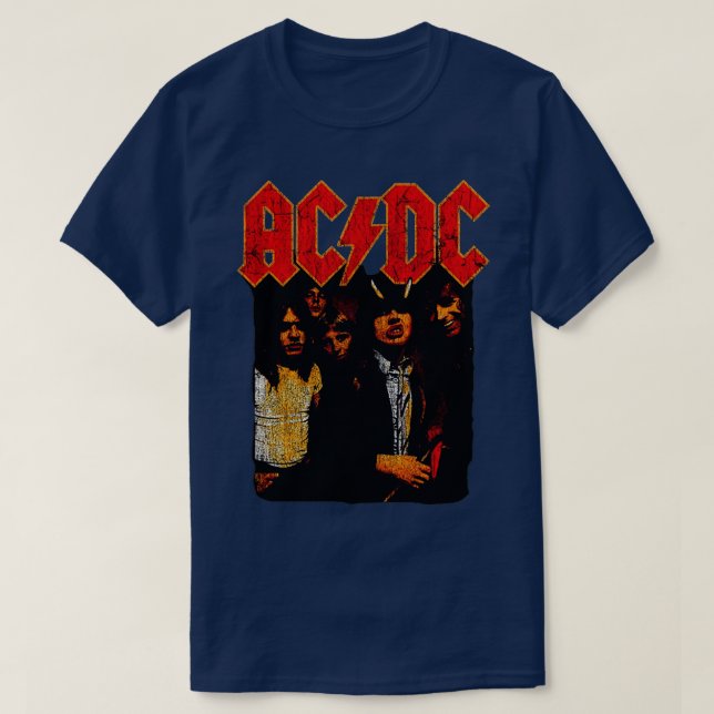 Ac Dc Vintage T-Shirt (Design Front)