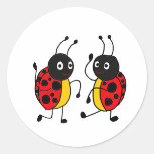 AC- Funny Dancing Ladybugs Sticker