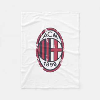 Ac milan retro badged fleece blanket