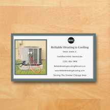 AC Unit Heating Cooling Hvac Business Card