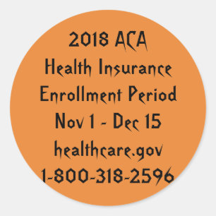 ACA Enrolment Stickers – Halloween Horror