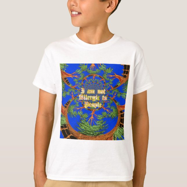 Acacia Alchemy: I Am Not Allergic to People Art  T-Shirt (Front)