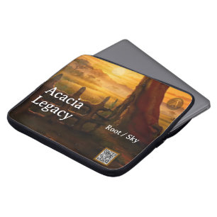 Acacia Legacy™: Great Rift Morning Root-Sky Mara Laptop Sleeve