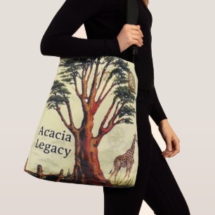 Acacia Legacy™: Signature Acacia Tree Premium Crossbody Bag