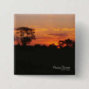 Acacia Sunset 15 Cm Square Badge