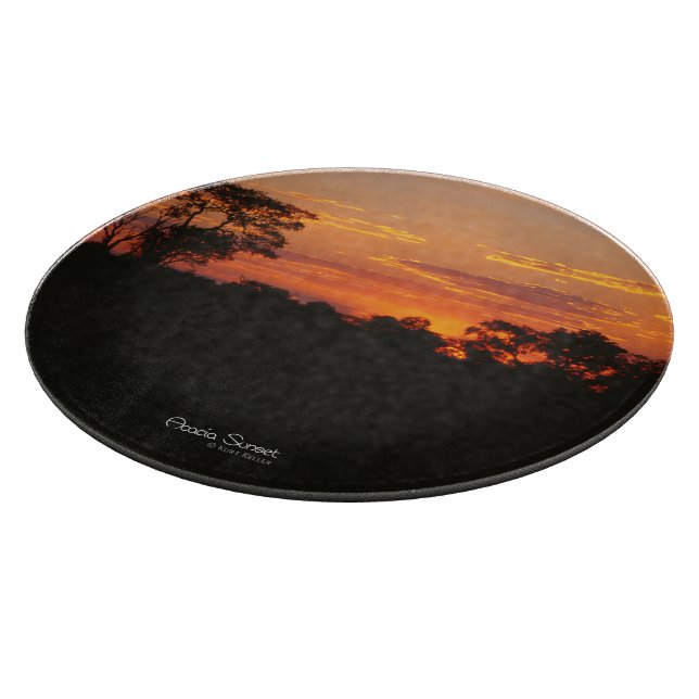 Acacia Sunset Cutting Board (Corner)