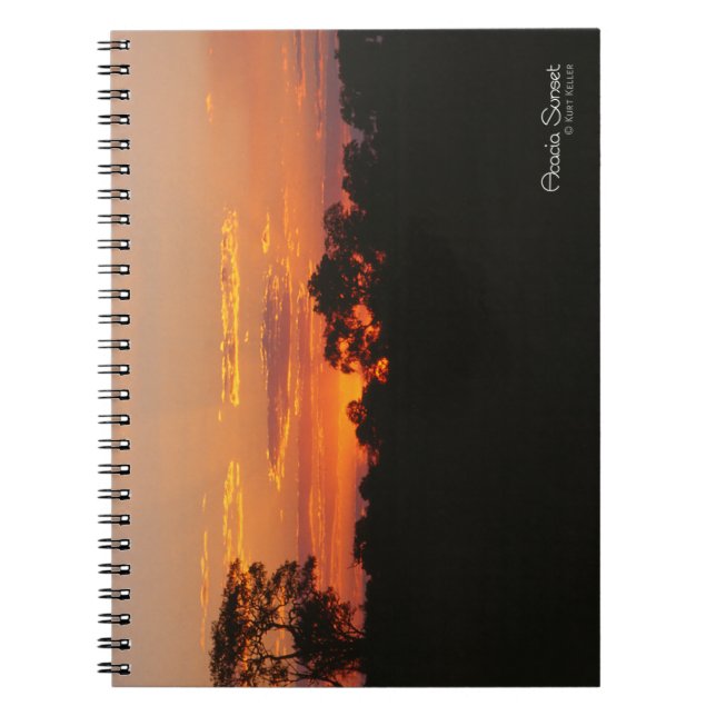Acacia Sunset Spiral Notebook (Front)