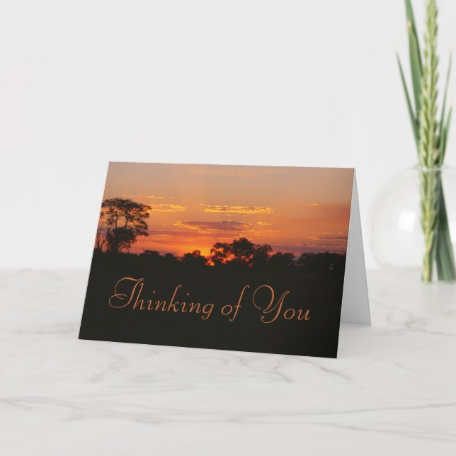 Acacia Sunset Thinking of You Card (Front)